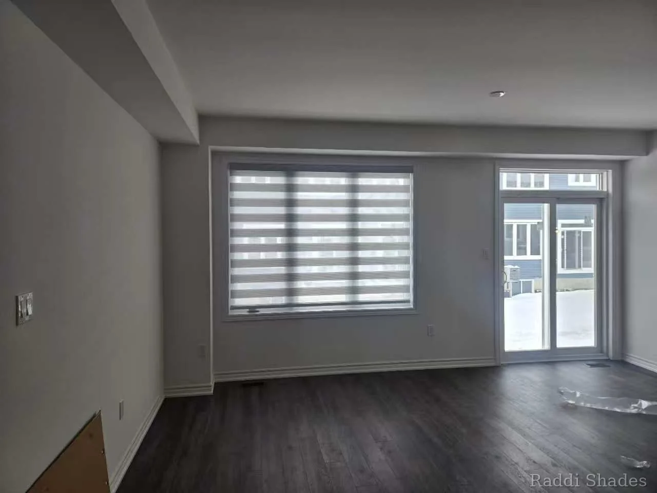 Zebra shades installation