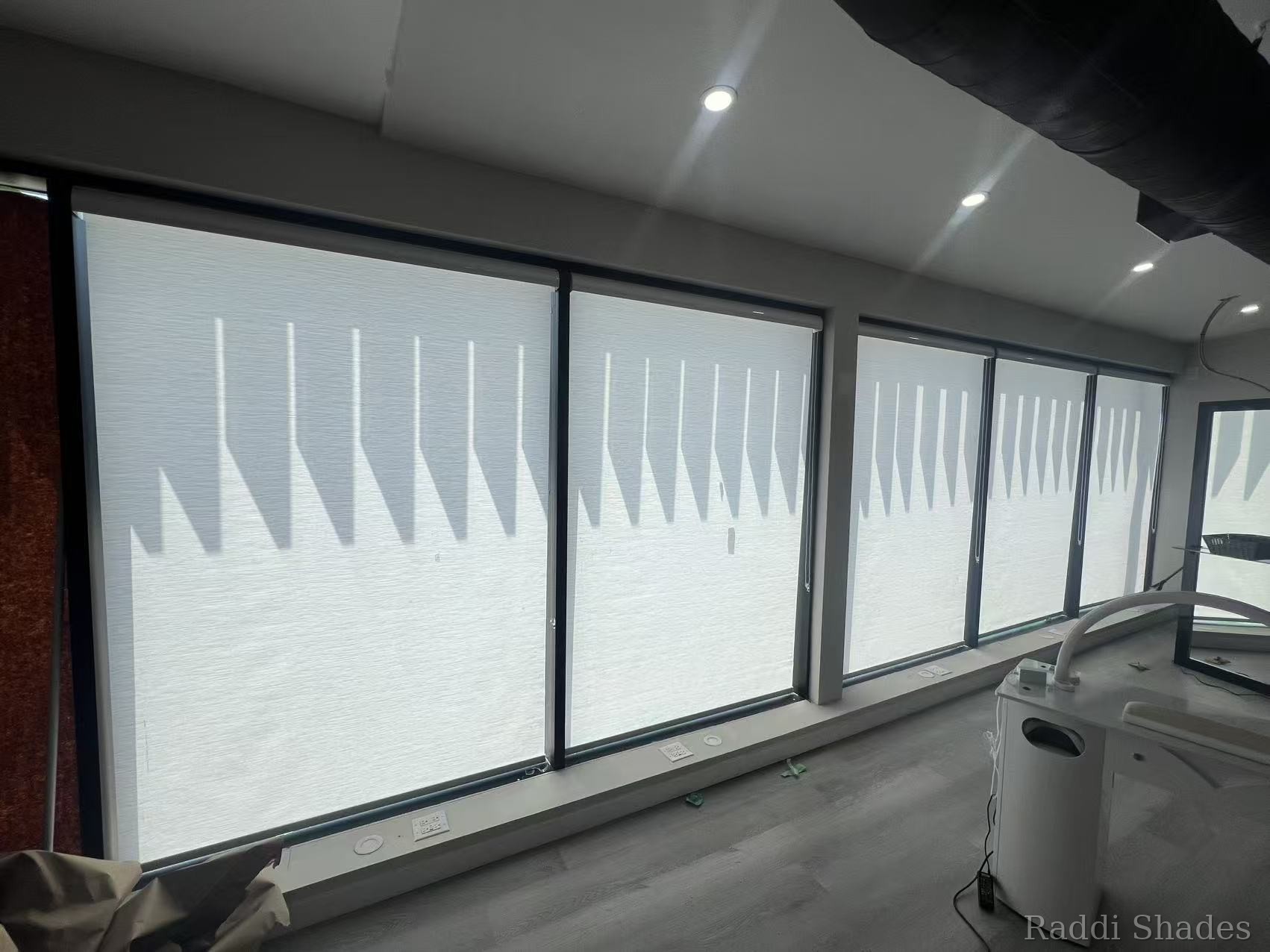 Raddi Shades commercial installation, photo 1